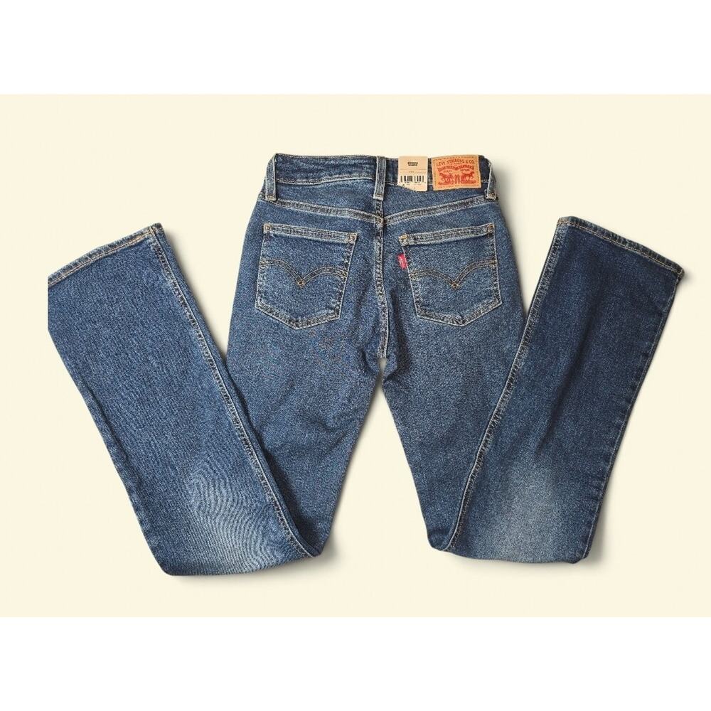 Levi's Superlow Bootcut Jeans Women's 24x32 Low Rise Slim Medium Wash NWT